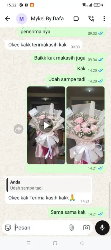 Testimonial Papan buket bunga TANA TORAJA