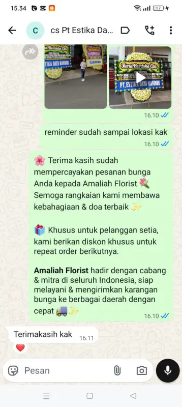 Testimonial Papan Bunga duka TANA TORAJA